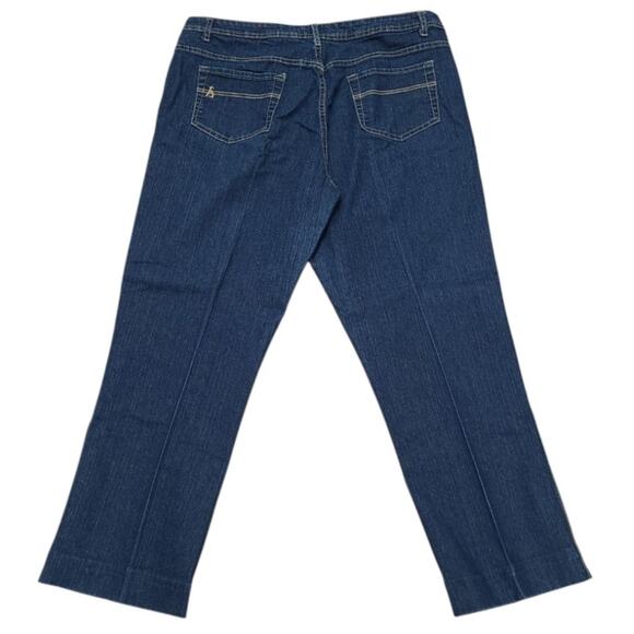 Ashley Stewart High Rise Straight Leg Stretch Jeans Size 16  Blue Comfortable - Picture 3 of 7